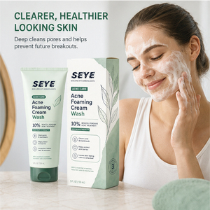 Crema Espumosa para el Acné <span class=keywords><strong>de</strong></span> Máxima Potencia con <span class=keywords><strong>10</strong></span>% <span class=keywords><strong>de</strong></span> Peróxido <span class=keywords><strong>de</strong></span> <span class=keywords><strong>Benzoilo</strong></span>, Elimina el Acné y los Puntos Negros con Ceramida, Ácido Hialurónico y Niacinamida - Product Image 3