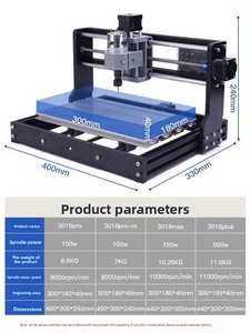 Máquina de Grabado Láser CNC Compacta, Grabador de Escritorio Totalmente Automático para Bricolaje, Marcador con Control Táctil <span class=keywords><strong>CNC3018</strong></span>/Pro/Max, Herramienta de Corte - Product Image 2