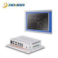 Nodka 10.4 Inch Core I3 I5 I7 CPU Panel PC Tablet Sentuh Resistif yang Dipasang di Dinding