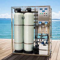 Système de filtration d'eau douce portable 1,5T/J, usine de traitement d'eau par osmose inverse pour eau de mer et eau salée
