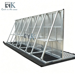 Barrière de contrôle des foules extérieure à prix abordable, barrière de contrôle des foules en aluminium, clôture pliable pour la vente - Product Image 1
