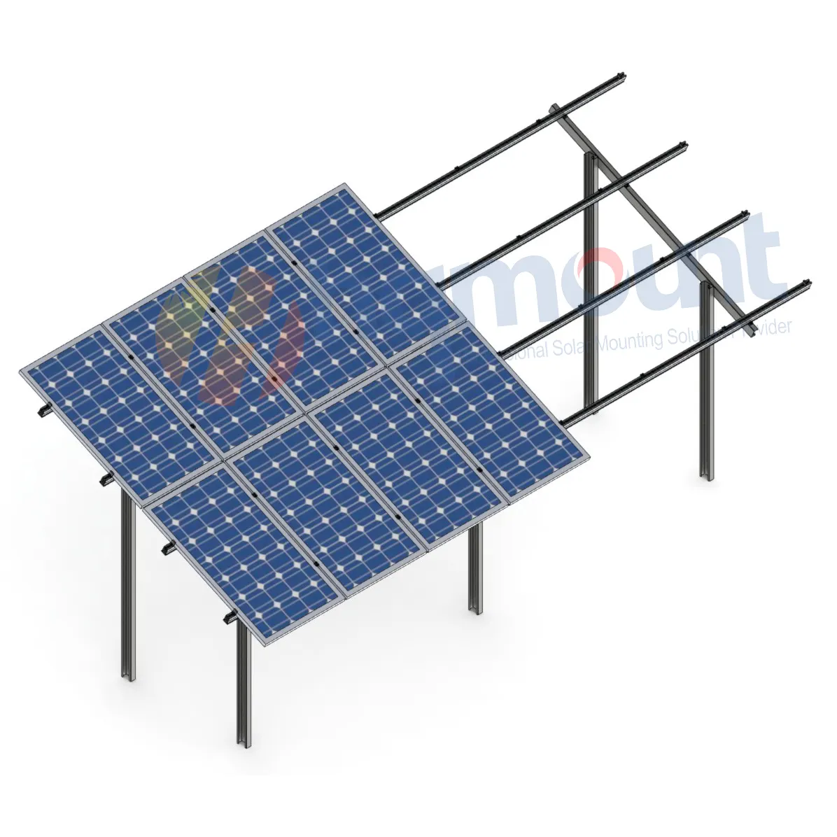 HQ MOUNT Werks-Solar-Boden montage regals ystem PV-Solar-Boden halterung