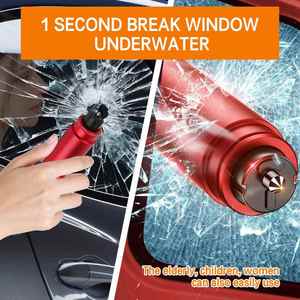 Herramientas de Emergencia para Automóvil, Rompeventanas, Cortador de Cinturón de Seguridad, Martillo de Seguridad Dos en Uno, Regalo para Automóvil, Martillo de Escape con Logotipo Personalizado - Product Image 4