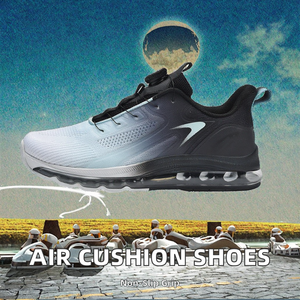 Chaussures d'été grande taille pour hommes, rehaussantes, respirantes, en maille, à lacets, avec amorti sur toute la semelle - Product Image 2