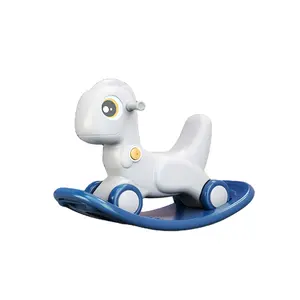 Kapalı plastik sallanan at güvenli ve istikrarlı bebek sürme oyuncak 1-4 yaşında hayvan Rocker