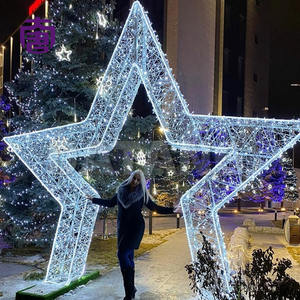 Iluminación LED personalizada con diseño de arco en forma de estrella IP65 para decoraciones navideñas en interiores y exteriores en jardines. - Product Image 2