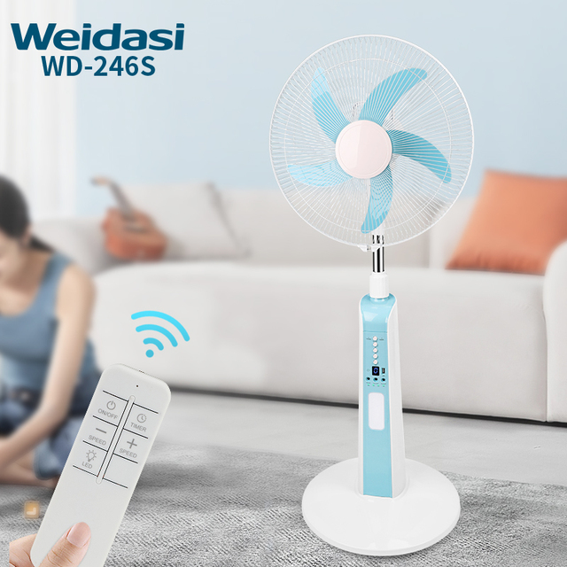 Electric Fan Wholesale Rechargeable Electric Standing Fan with Light Custom Floor Fan
