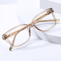 MS 81709 Lunettes anti-lumière bleue minimalistes pour femmes en TR90, monture géométrique, branches minimalistes, légères, polyvalentes pour le quotidien