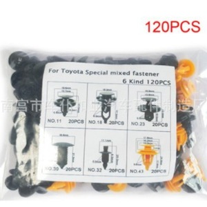 Smooth Sailing 120Pcs Mixed Auto <b>Clips</b> For Lexus <b>Cars</b> Nylon Fasteners - Product Image 1