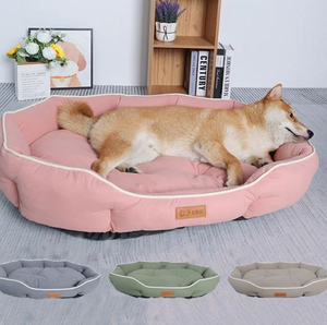 Maison de lit pour chien toute saison pour chats <span class=keywords><strong>Panier</strong></span> élastique Grand espace Canapé pour chien Tapis de couchage Hiver Chaud Coussin pour chien - Product Image 2