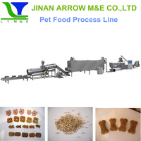 Extrudeuse de nourriture pour animaux à double vis Jinan Arrow pour moteur de pompe 75 kW, contrôle par écran tactile PLC, haute capacité 120-5000 kg/h