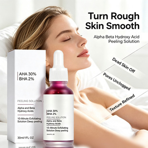 Serum Facial Flowziax de Ácido Glicólico y Ácido Salicílico <span class=keywords><strong>AHA</strong></span> <span class=keywords><strong>BHA</strong></span> de Marca Privada, Serum Facial Blanqueador, Iluminador y Exfoliante - Product Image 2