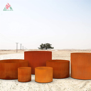 Corten-macetas de henan de esfera de acero para exteriores, orb, caja larga de <span class=keywords><strong>metal</strong></span>, macetero grande - Product Image 1