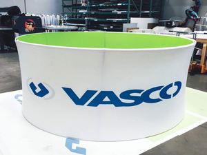 Customized Trade Show Hanging <b>Banner</b> Overhead Display Trade Show Advertising Brand Promotion Tension Fabric Ceiling <b>Banners</b> - Product Image 3