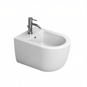 Bidé de pared Mirto Short Vortice, 36 cm de ancho, 50 cm de largo, con dispensador de agua - Product Image 3