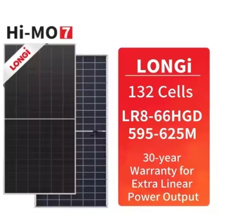 LR8-66HGD Longi Himo7 585-620W Solar Panel Bifacial Pv Solar Module Top Quality