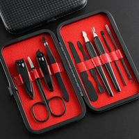 Ensemble de coupe-ongles de luxe 10-en-1 en acier inoxydable or rose avec ouverture large, portable, pour bébés et doigts