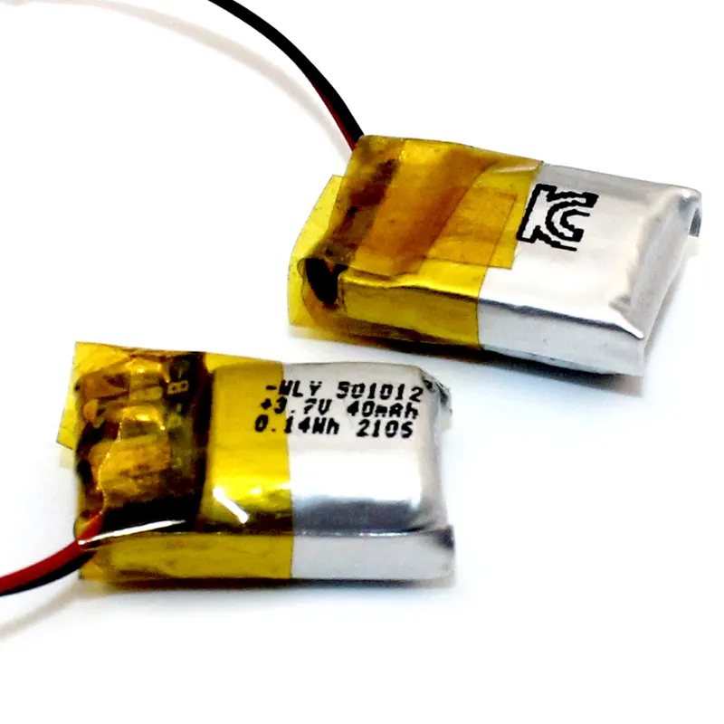 Wiederauf ladbare Lithium-Polymer-Batterie 40mAh kleine Li-Ionen 3,7 V Lipo-Batterie 501012 für digitale Geräte