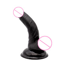 Mini Dildo Curvo Ultra Pequeño con Ventosa Suave, Plug Anal Vestibular, Herramienta Sexual de Empuje, Insertable de 5.2 Pulgadas