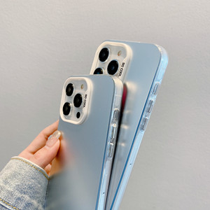 <span class=keywords><strong>Cover</strong></span> Lussuosa Trasparente Opaca Effetto Aurora per <span class=keywords><strong>iPhone</strong></span> 11 12 13 14 15 Plus Pro Max XR XS X con <span class=keywords><strong>Bumper</strong></span> Rigido Antiurto - Product Image 4