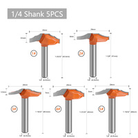 6mm tige 1/4 \ "CNC contrôlé Altin dentelle couteau pour porte armoire gravure ODM bois fraise OEM disponible