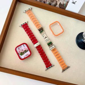 Correa de Reloj Creativa de Lujo <span class=keywords><strong>para</strong></span> <span class=keywords><strong>Watch</strong></span> Series 11 SE IWatch Ultra 2, Correa Deportiva <span class=keywords><strong>para</strong></span> Mujer con Hebilla Plegable de 14 mm de Ancho - Product Image 3