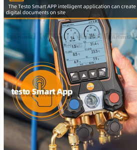 Manómetro Digital Testo 557S para Refrigerante de Aire Acondicionado 05645571, Juego de Manómetros Eléctricos para Refrigeración, Herramienta HVAC - Product Image 6