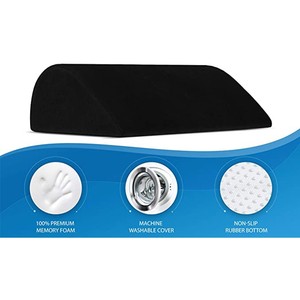 Cojín de reposapiés para debajo del escritorio, altura ajustable, almohadilla ergonómica de medio cilindro - Product Image 4