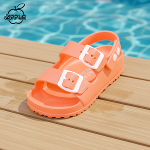Sandales d'été premium en EVA pour enfants BG2569 – Légères, épaisses, imperméables, antidérapantes, rehaussantes, couleur pastel, idéales pour la plage - Product Image 1