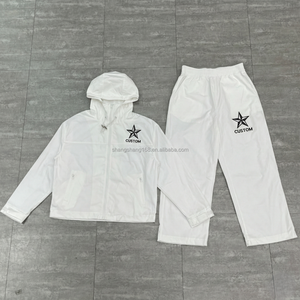 Conjunto de 2 Peças Masculino de Agasalho Corta-Vento Folgado com Gola Funnel e Bordado Personalizado em Nylon – Fabricação Própria de Roupas com Logotipo Personalizado - Product Image 2