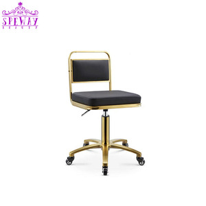 New black and gold pedicurist chair salon pedicure technician chairs wholesale - Product Image 6