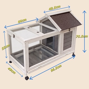 Jaula de Madera Maciza para Mascotas, para Cría al Aire Libre, Nido Grande para Conejos, Patos y Gallinas, Villa para Mascotas, Jaula para Cría de Patos, Gallinas y Codornices - Product Image 6