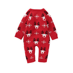 Mimixiong OEKO-TEX <strong>Baby</strong> <strong>Christmas</strong> Romper Knitted Cute Deer <strong>Newborn</strong> Bebes Long Sleeve Overalls Jumpsuit Toddler Warm <strong>Outfits</strong> - Product Image 2