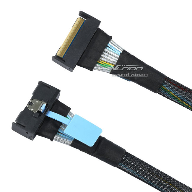 【直営・関税送料込】Small Saddle Messeng Right Angle PCIE 4.0 Slimline MCIO 8i 74pos Male Cord