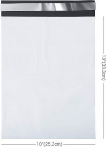 Sacs d'expédition en plastique personnalisés avec poignée, recyclables, imperméables, compostables, pour emballage express, impression de logo personnalisé - Product Image 2