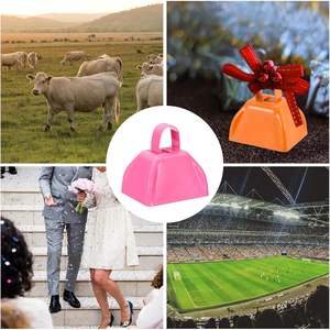 Antik 3-Inch cilalı inek çan Loud gürültü Metal el sanatları futbol spor etkinlikleri için melek temalı toplu Cowbells yapma gürültü - Product Image 5