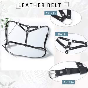 เข็มขัดหนังรัดหน้าอกสุดเซ็กซี่สายรัดเอวสำหรับผู้หญิงใช้ในงานปาร์ตี้ไนท์คลับอุปกรณ์เสริมบรา - Product Image 4