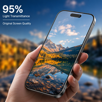 Protector de Pantalla con Conversión de Luz Activa, Luz Roja, Quantum Dot, Dureza 9H para Phone 18 Pro y 18 Pro Max