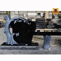 Pierre tombale moderne pierre tombale marbre pierre tombale Unique cimetière granit arbre noir pierre tombale et prix