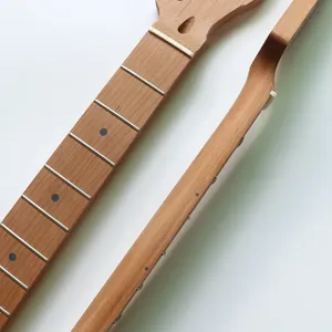 DONLIS TMM312Y-UF Mástil de guitarra de arce canadiense tostado sin acabar, 22 trastes de acero inoxidable, pestillo de hueso, radio de diapasón de 9.5 pulgadas, 55.6mm - Product Image 3