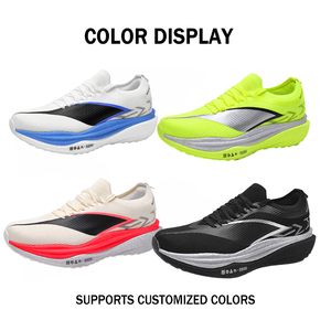 Fluorescent Parent-Child True-Bounce Soft Sole Sports Carbon Plate Running <b>Shoes</b> Unisex Kid & Adult Running <b>Shoes</b> - Product Image 2
