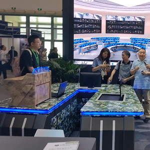 Meubles commerciaux à hauteur réglable de haute qualité Console de salle de commande multimédia bureau de poste de travail - Product Image 4