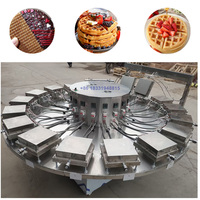 Machine automatique à gaufres et cornets de glace, gaufres belges et stroopwafels néerlandais, moteur pas à pas, haute capacité