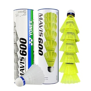Volano da badminton originale YONEX M600 MAVIS 600 in nylon, prodotto in Giappone, con testa in sughero naturale A++, resistente per allenamento. - Product Image 1