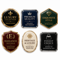 Vente flash - Étiquette en résine époxy 3D ronde, impression numérique imperméable et résistante à la décoloration, pour produits de luxe, emballage alimentaire