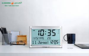 Bán buôn Nhà thờ Hồi giáo <span class=keywords><strong>LCD</strong></span> alfajr đồng hồ kỹ thuật số cầu nguyện bảng đồng hồ HA-7022 - Product Image 6