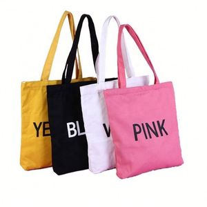 Sacs de courses réutilisables en toile de coton blanc uni, personnalisables avec logo imprimé, vente en gros - Product Image 4