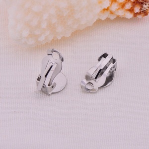 Anlauf frei Pad Ohr clips Edelstahl Clip On Ohrring Clips Befunde Rücken Rücken Flat Pad DIY Schmuck - Product Image 2