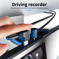 Câble de charge Micro USB 2.0 à angle droit de 1,5 m avec charge rapide 3A et synchronisation des données pour téléphones mobiles Android