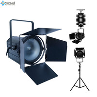 Peralatan Studio TV VanGaa 550Watt, Lampu LED Fresnel Video Overhead untuk Siaran dengan Kontrol DMX-512, Sudut Sinar yang Dapat Disesuaikan, CRI 95